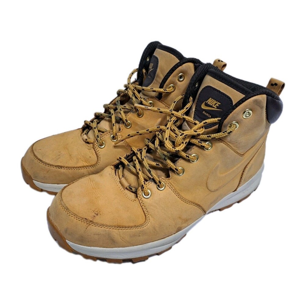 Nike Manoa Leather Haystack Mens 10.5 ACG Tan Hiking Boots 454350-700
